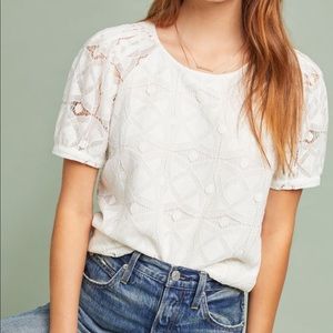 Anthropologie Sylvie Lace Top (never worn)